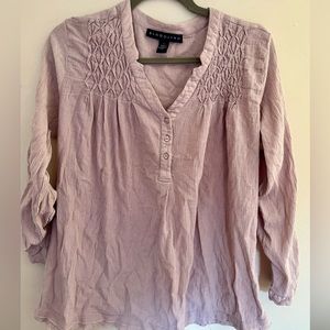 Lavender Woven Top